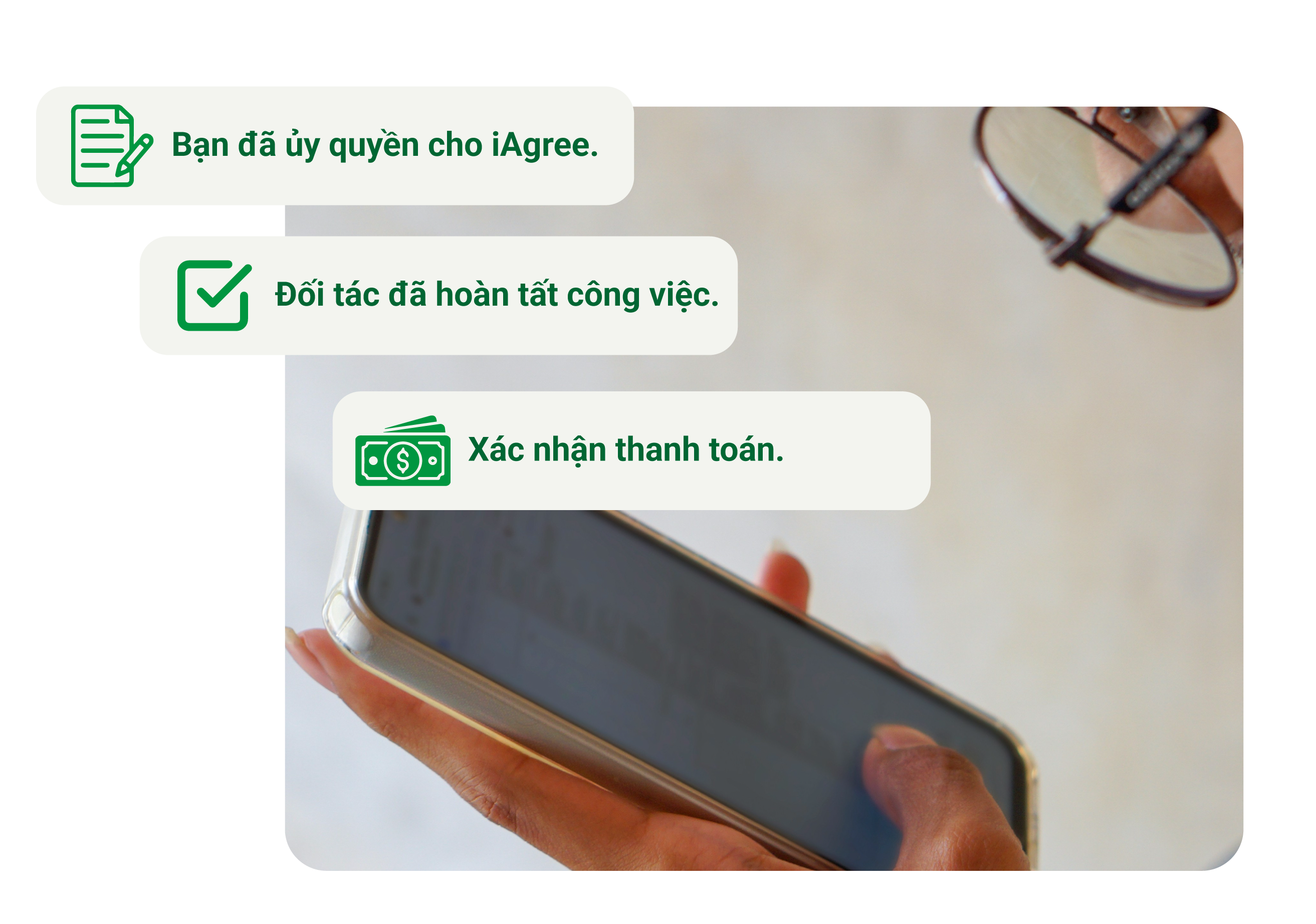 Payment process illustration