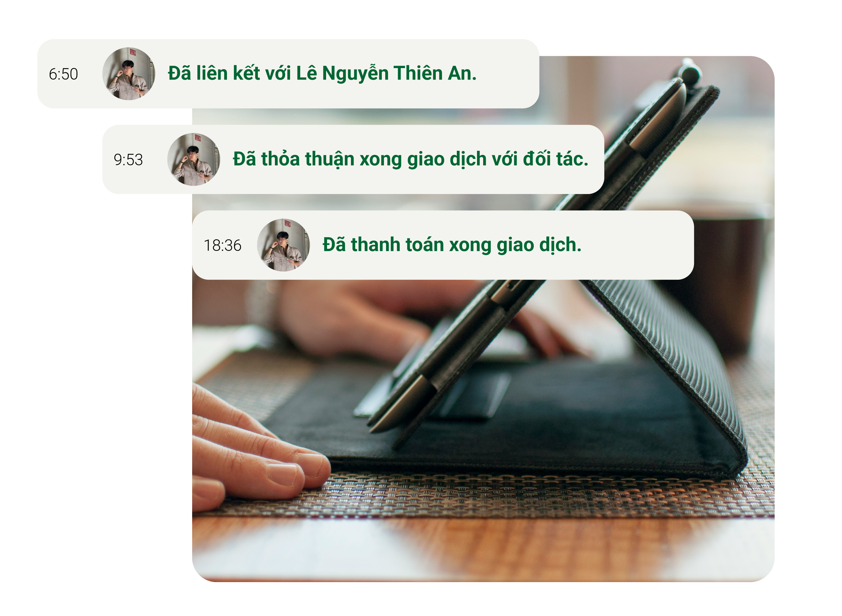 Payment process illustration